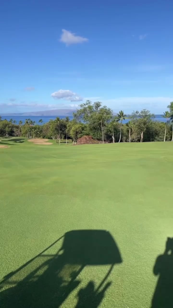 爱好广泛⛳️詹姆斯自拍在户外打高尔夫🏌️惬意驾驶高尔夫车